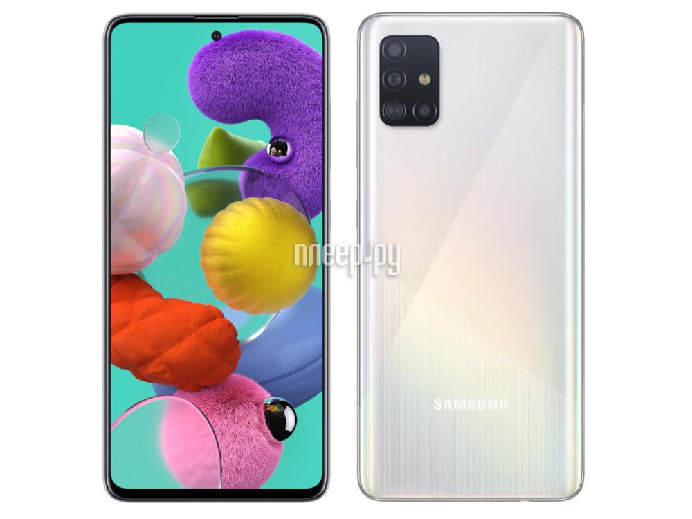 Смартфон Samsung Galaxy A51 SM-A515F 128Gb White SM-A515FZWCSER