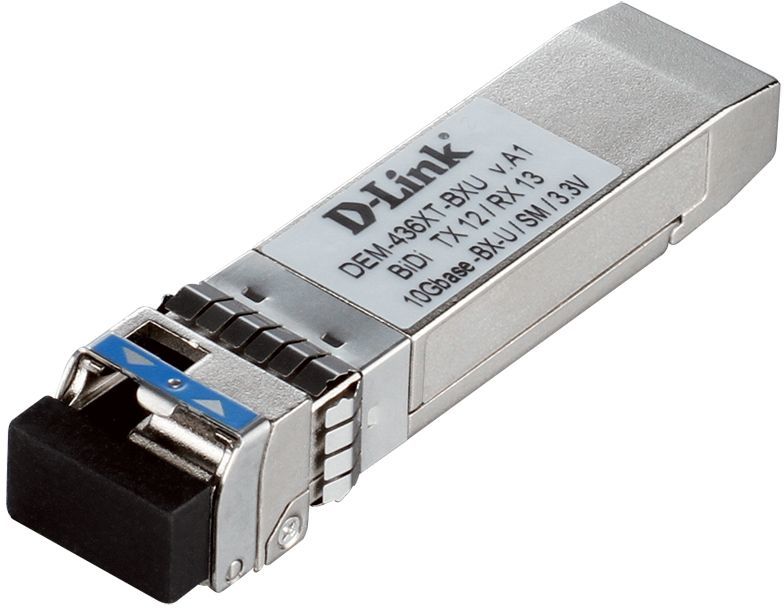 Трансивер D-Link 436XT-BXU/40KM/A1A (WDM трансивер SFP+ с 1 портом 10GBase-LR (Tx:1270 нм, Rx:1330 нм) для одномодового оптического кабеля (до 20 км))