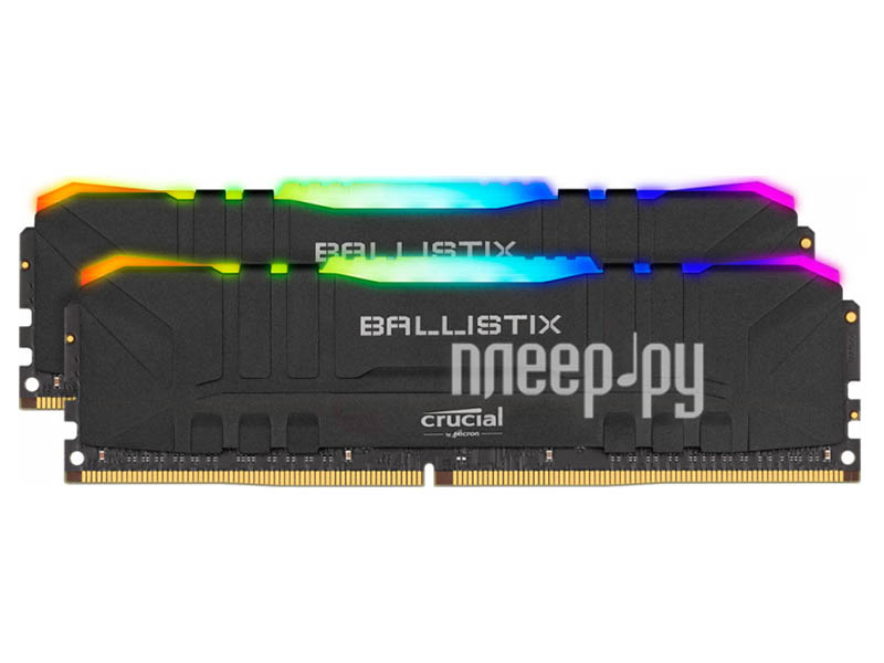 DDR4 16GB KITof2 PC-24000 3000MHz Crucial Ballistix RGB (BL2K8G30C15U4BL) RTL