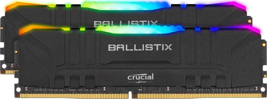 DDR4 16GB KITof2 (2x8GB) PC-25600 3200MHz Crucial Ballistix RGB (BL2K8G32C16U4BL) RTL