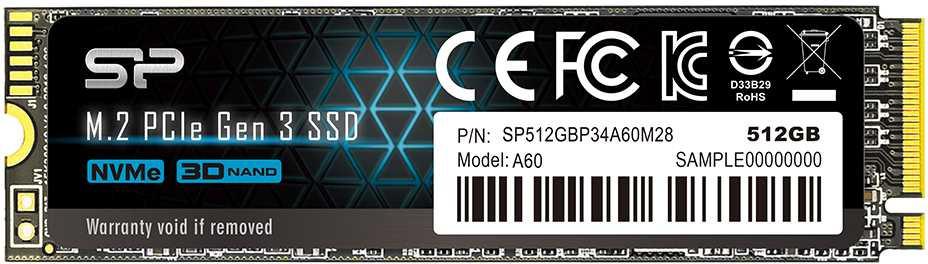 SSD M.2 Silicon Power 512Gb P34A60 (SP512GBP34A60M28)