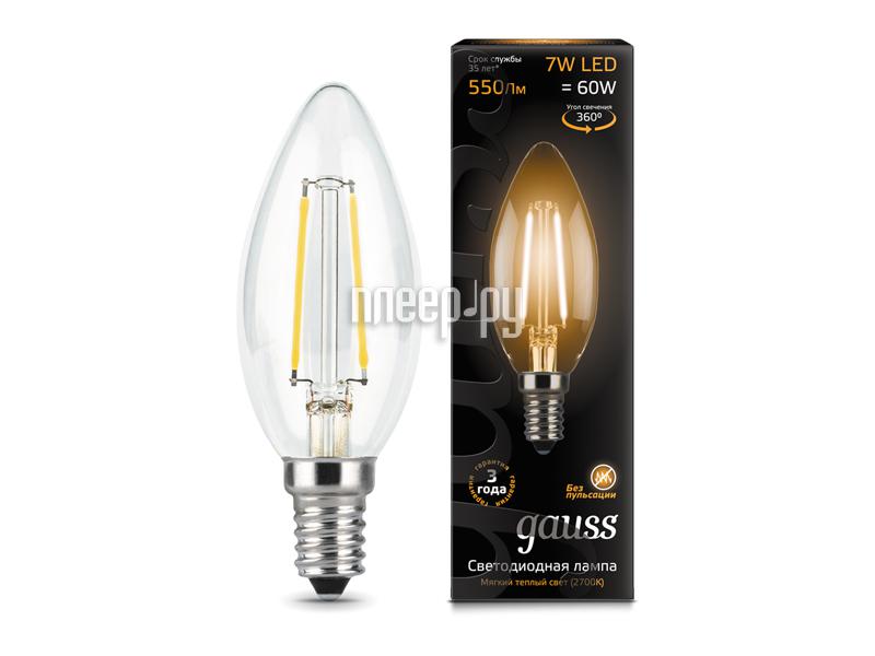 Лампа LED Gauss LED Filament Candle E14 7W 2700К 103801107