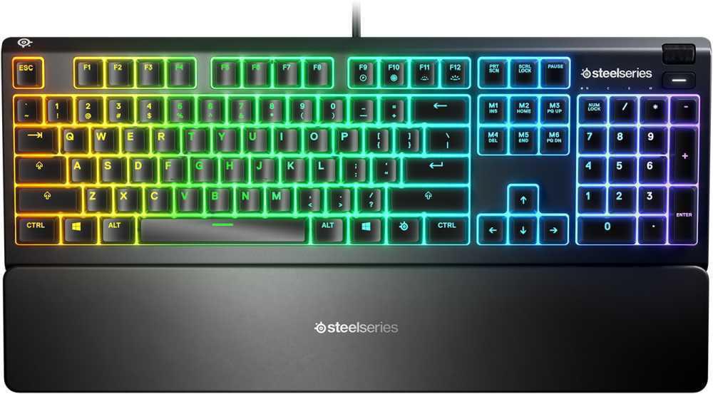 Клавиатура SteelSeries APEX 3 RU черный 64805