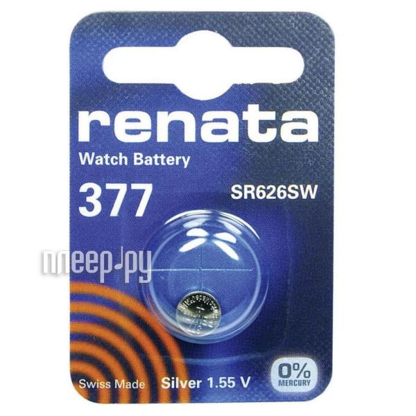 Батарейка R377 - Renata SR626SW (1 штука)
