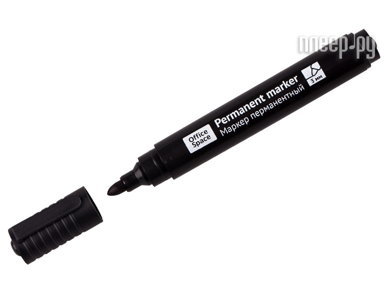 Маркер OfficeSpace 8004A 3mm Black 265705