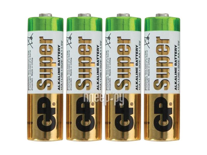Батарейка АA - GP Super Alkaline 15A (4 штуки) 15ARS-2SB4