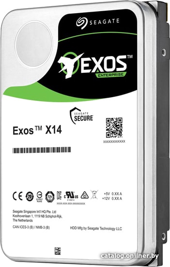 HDD 3.5" SAS Seagate 12TB Exos X14 (ST12000NM0038) 7200RPM 256Mb 