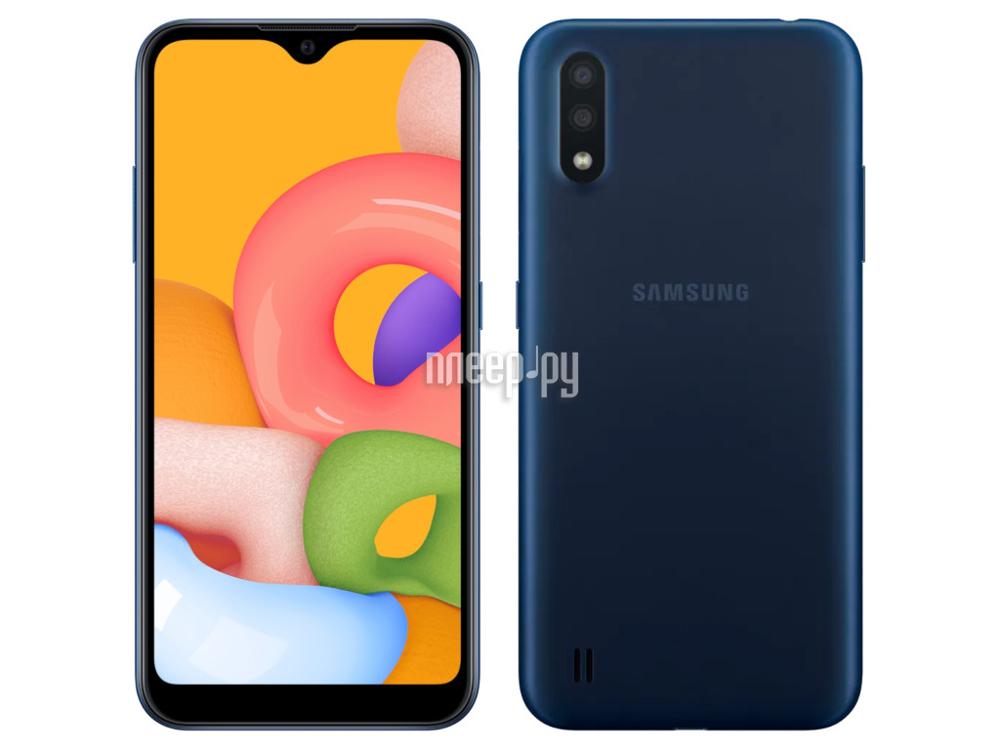 Смартфон Samsung Galaxy A01 (2020) синий [SM-A015FZBDSER]