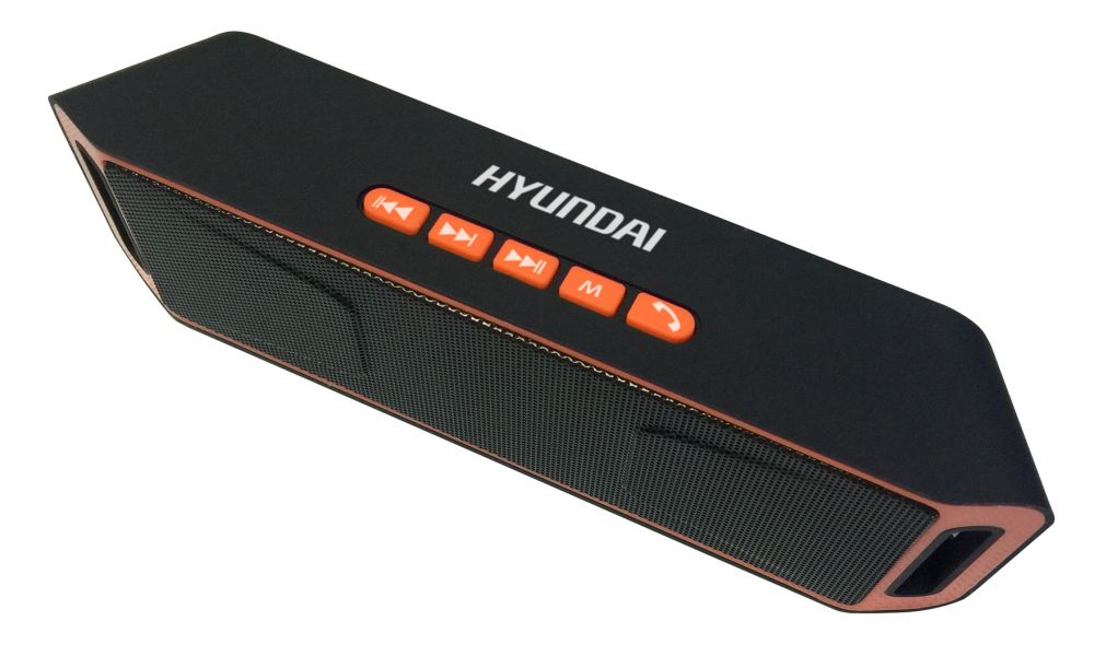 Портативная аудиосистема Hyundai H-PAC160 6Вт черный/оранжевый