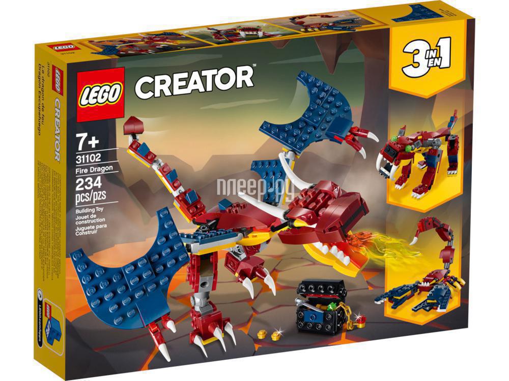 Конструктор Lego Creator Огненный дракон 234 дет. 31102