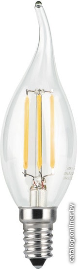 Лампа LED Gauss 104801207 LED Filament Свеча на ветру E14 7W 580lm 4100К 1/10/50