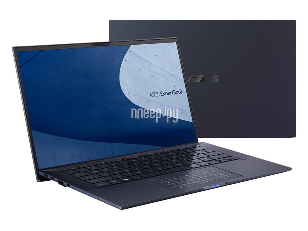 Ноутбук ASUS ExpertBook B9450FA i7-10510U 16Gb SSD 1Tb Intel UHD Graphics 14 FHD IPS BT Cam 4210мАч Win10Pro Синий/Черный B9450FA-BM0345R 90NX02K1-M03900