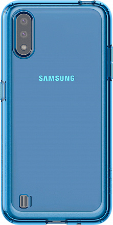 Чехол Araree для Samsung Galaxy A01 A Cover Blue GP-FPA015KDALR