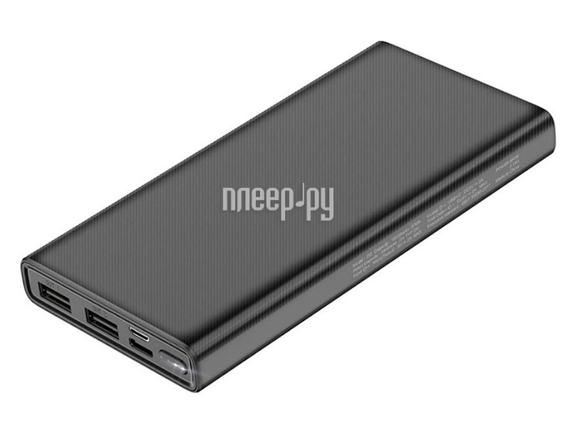 Портативное зарядное устройство Hoco J55 Neoteric 10000mAh 2хUSB 2A Black
