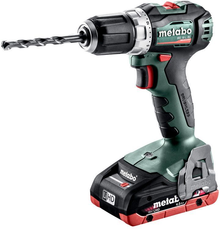 Дрель-шуруповёрт Metabo BS 18 L BL Акк.шпв.2х4.0 LiHD,кейс 602326800