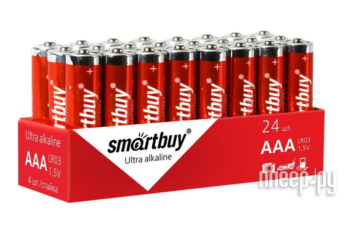 Батарейка AAA - Smartbuy LR03/4S SBBA-3A24S (24 штуки)