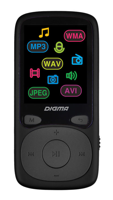 MP3 Player Flash Digma B4 8Gb Black RTL