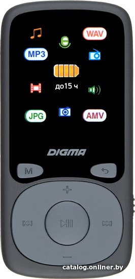 MP3 Player Flash Digma B4 8Gb Black RTL