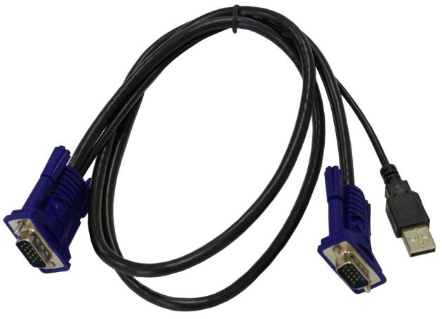 KVM Cable D-Link 2 in 1 USB KVM (DKVM-CU/B1A) Cable for KVM Switch