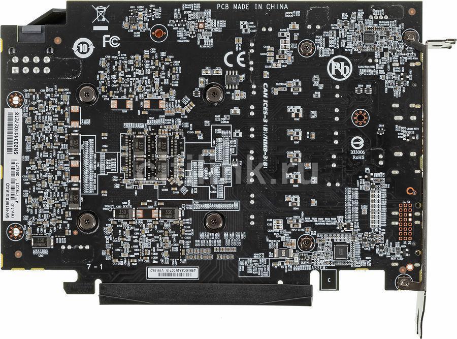 NVIDIA GeForce Gigabyte GTX1660 SUPER MINI ITX (GV-N166SIX-6GD) 6GB GDDR6 (192bit, Fansink, 1500(1785)/14000MHz) HDMI 3xDP RTL