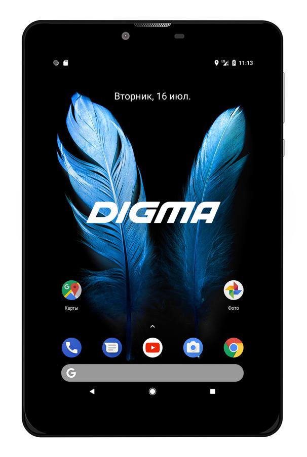 Планшет Digma CITI 7587 3G, 2GB, 16GB, 3G, Android 9.0 черный [ps7204mg]
