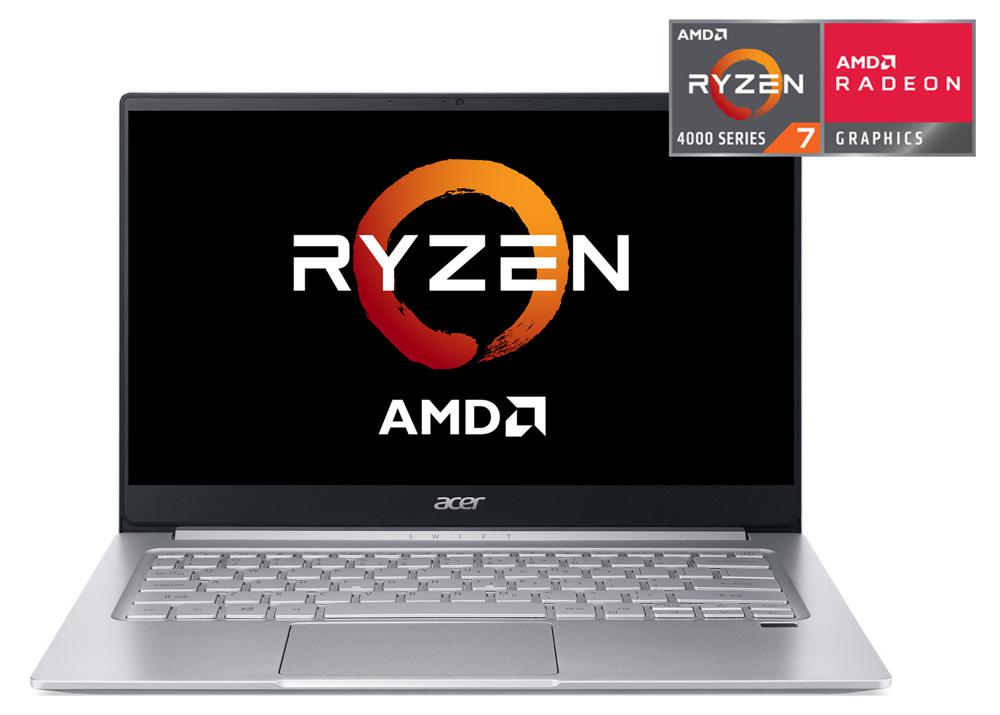 Ноутбук Acer Swift SF314-42 Ryzen 7 4700U 16Gb SSD 1Tb AMD Radeon Graphics 14 FHD IPS BT Cam 4343мАч No OS Серебристый SF314-42-R3YT NX.HSEER.00F