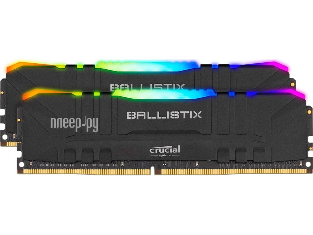 DDR4 16GB KITof2 PC-25600 3200MHz Crucial Ballistix RGB (BL2K16G32C16U4BL) RTL
