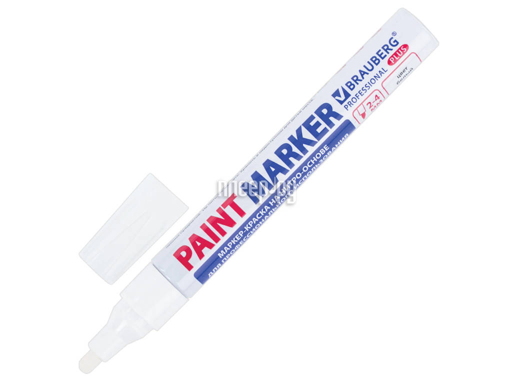 Маркер Brauberg Professional Plus Paint Marker 4mm White 151444