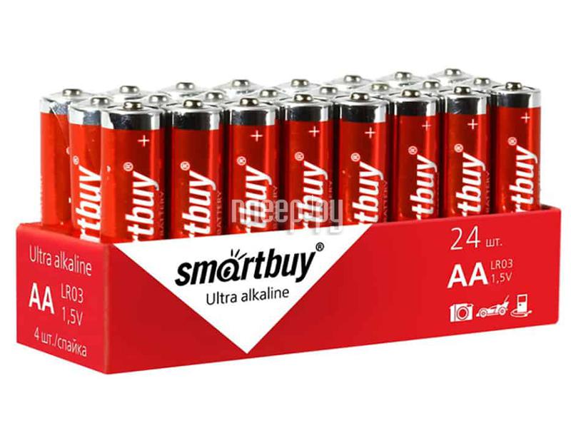 Батарейка AA - SmartBuy LR6 SBBA-2A24S (24 штуки)