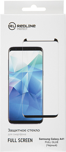 Защитный экран Red Line для Samsung Galaxy A41 Full Screen Tempered Glass Full Glue Black УТ000020413