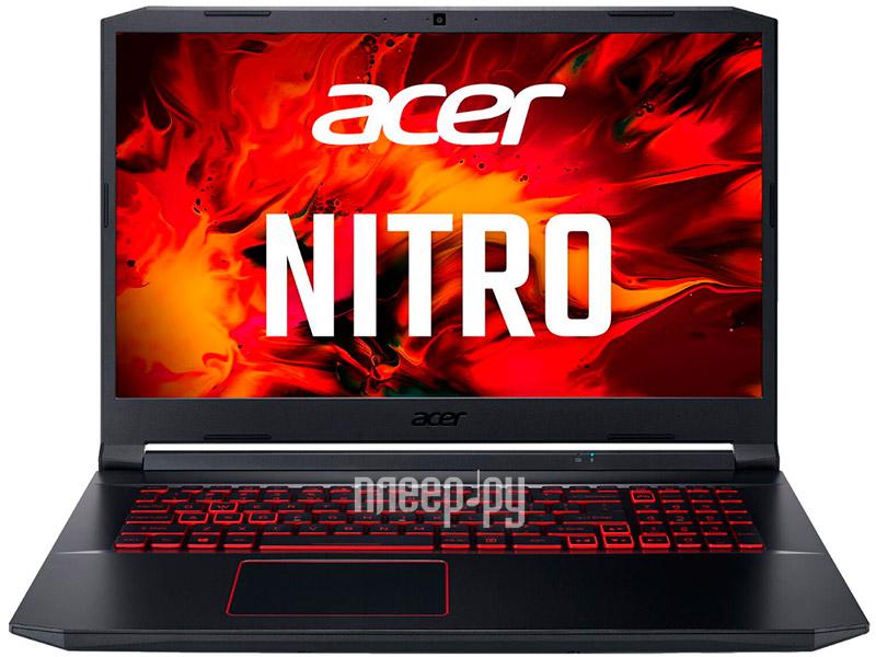 Ноутбук Acer Nitro 5 AN517-52-77F7 17.3" IPS Intel Core i7 10750H 2.6ГГц 8ГБ 512ГБ SSD nVidia GeForce GTX 1650 Ti - 4096 Мб Linux черный NH.Q82ER.003