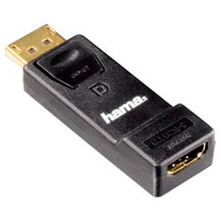 Адаптер Hama H-54586 DisplayPort - HDMI (m-f) позолоченные контакты 3зв