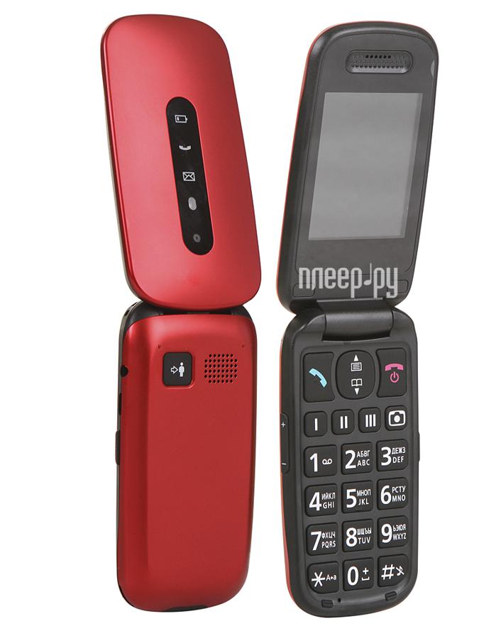 Мобильный телефон Panasonic TU456 Red KX-TU456RU