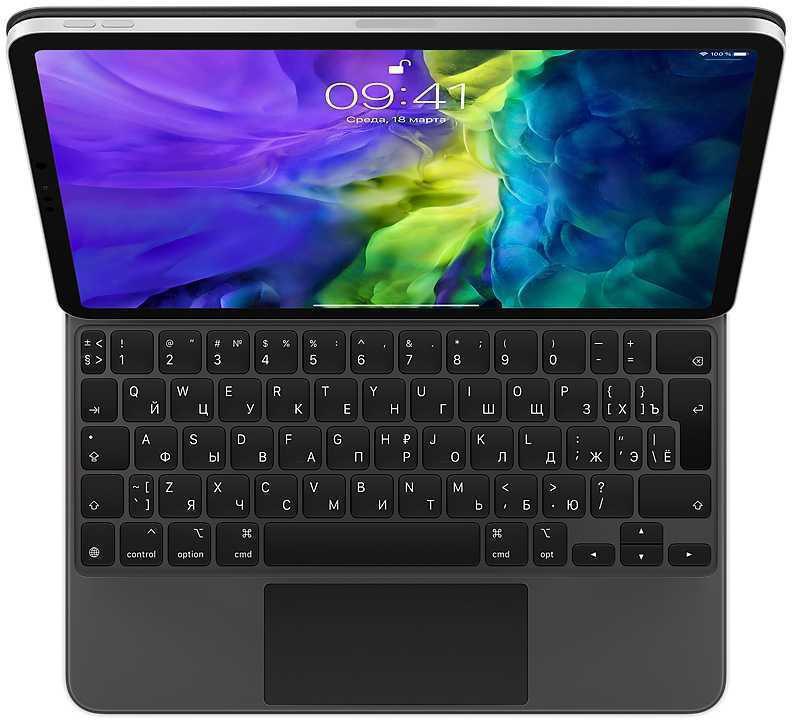 Клавиатура Wireless Apple Magic Keyboard for 11-inch iPad Pro (2nd generation) Rus (MXQT2RS/A) RTL