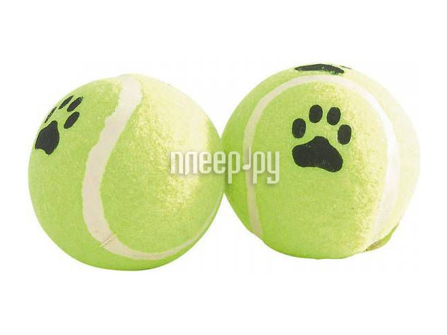 Игрушка для питомца Мячик теннисный с отпечатками лап Beeztees 625594
