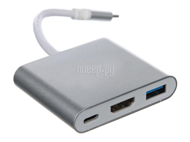 Кабель USB3.1 Type-Cm - HDMI+USB3.0+PD Telecom TUC010