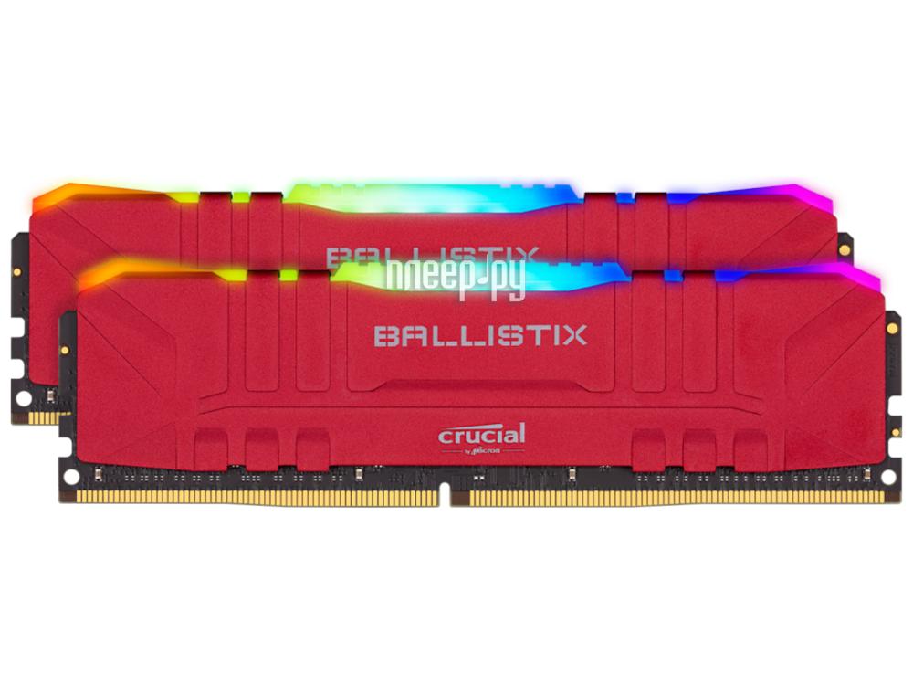 DDR4 32GB KITof2 PC4-28800 3600MHz Crucial Ballistix RGB (BL2K16G36C16U4RL) RTL