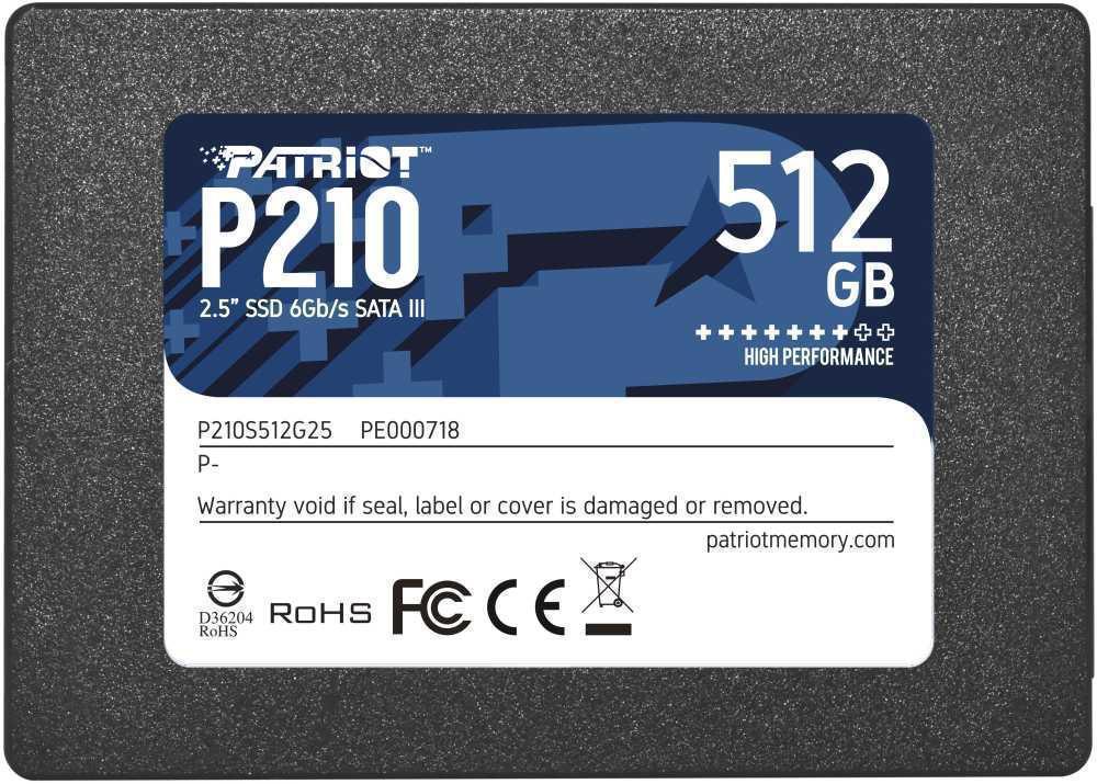 SSD 2,5" SATA-III Patriot 512Gb P210 (P210S512G25)