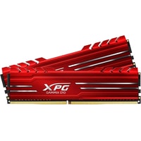 DDR4 16GB KITof2 PC-25600 3200MHz A-Data GAMMIX D10 Red (AX4U320038G16A-DR10) RTL