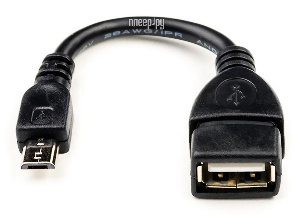 Кабель ATcom USB 2.0 AF - Micro 5P OTG 0.1m АТ3792