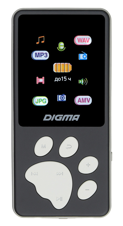 MP3 Player Flash Digma S4 8Gb Black-Grey RTL