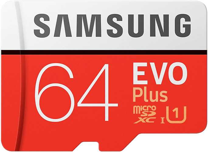 Micro SD 64 Gb Samsung Class 10 UHS-I U3+ (EVO Plus MB-MC64HA/RU) (Adapter SD) RTL