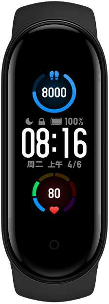 Фитнес-браслет Xiaomi Mi Band 5 Black BHR4215GL (BHR4219RU)