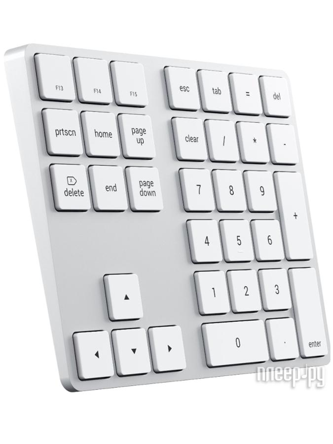 Кейпад Satechi Aluminum Slim Wireless Keyboard Silver ST-XLABKS