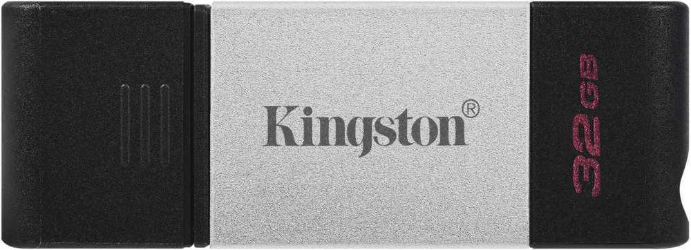32 Gb USB 2.0 Type-C Kingston DataTraveler 80 (DT80/32GB) Black/Silver