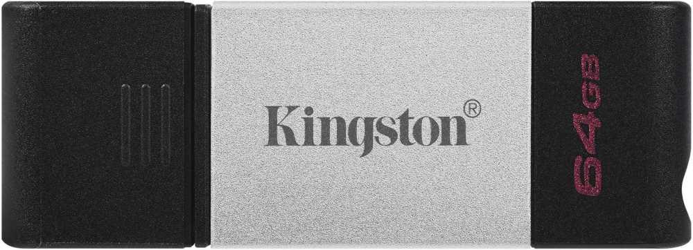 64 Gb USB 2.0 Type-C Kingston DataTraveler 80 (DT80/64GB) Black/Silver