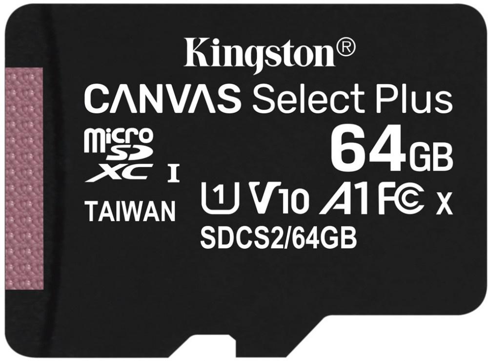 Micro SD 64 Gb Kingston Canvas Select Plus ClassU1 SDCS2/64GBSP