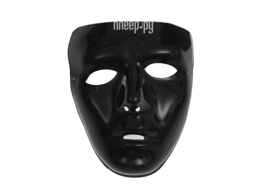Карнавальная маска СмеХторг Лицо Black