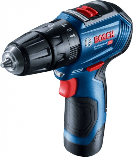 Дрель-шуруповерт Bosch GSB 12V-30 кейс 2x2.0 Ач 06019G9120 (0.601.9G9.120)