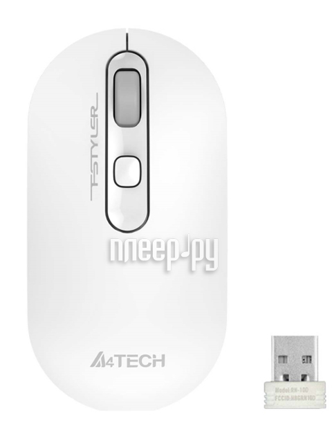 Mouse Wireless A4 Tech Fstyler FG20 White